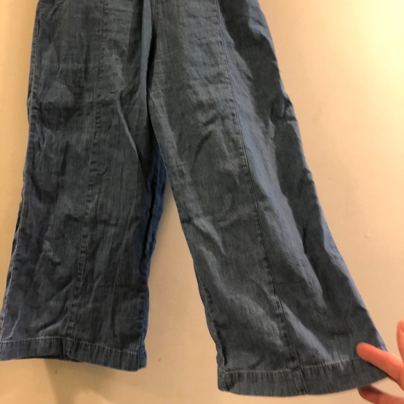 BP chambray cropped flare pants - Picture 2 of 7